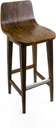 BANCO URBAN - BANCO PARA BARRA. MADERA DE PAROTA NATURAL (ALTURA 75 CM)