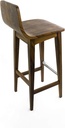 BANCO URBAN - BANCO PARA BARRA. MADERA DE PAROTA NATURAL (ALTURA 75 CM)