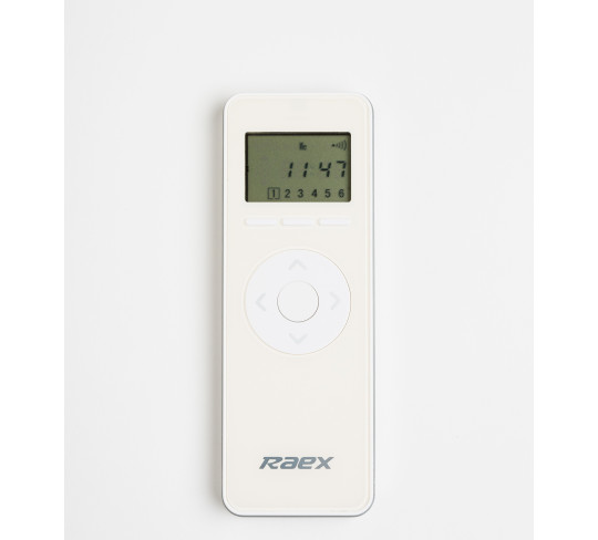 CONTROL REMOTO BLANCO CON PANTALLA LCD, 6 CANALES