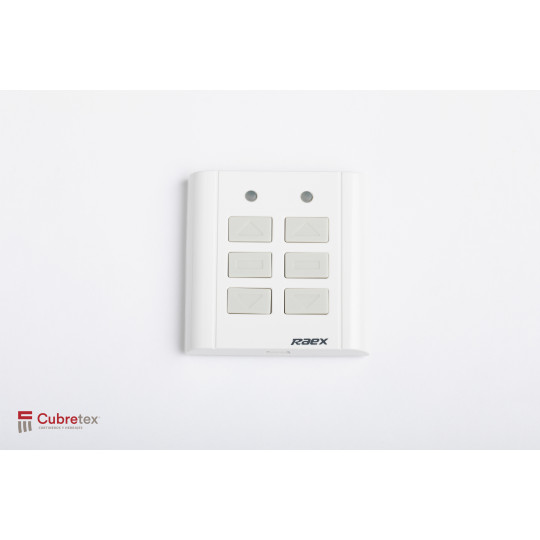 CONTROL REMOTO HOTELERO DE PARED 2 CANALES. BATERIA AAA 2 PZS