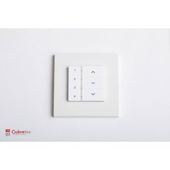 CONTROL DE PARED 4 CANALES BLANCO. BATERIA CR-2432 1 PZA