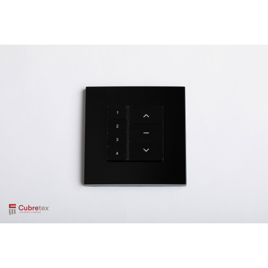 CONTROL DE PARED 4 CANALES NEGRO