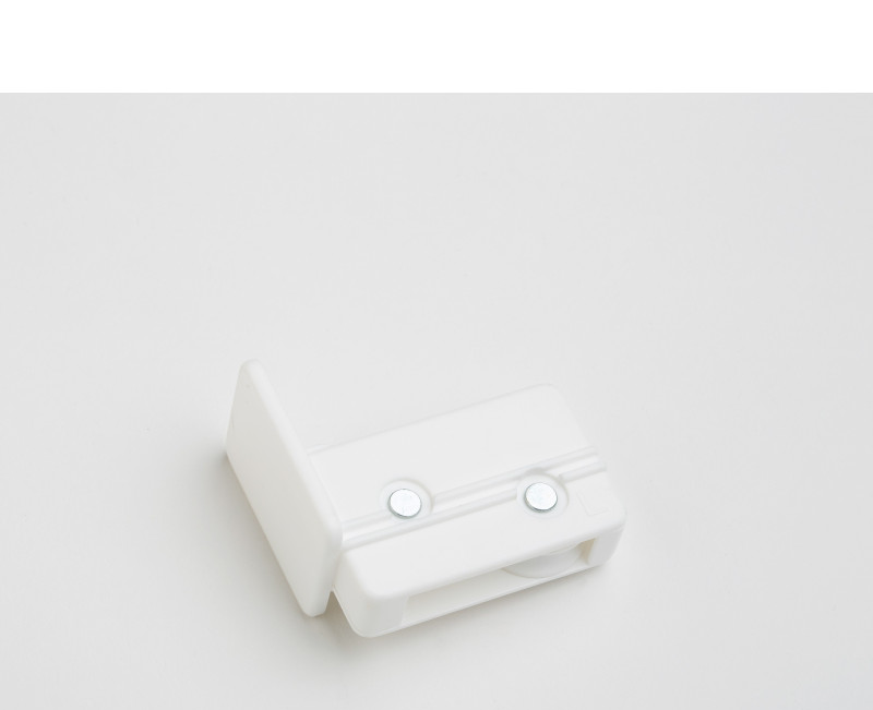 PORTA POLEA (END PULLEY) IZQUIERDO PARA CORTINEROS DE 1 HOJA