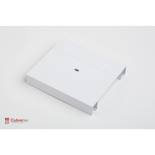 RIEL DE ALUMINIO DOBLE BLANCO 18’ (5.48M) LARGO