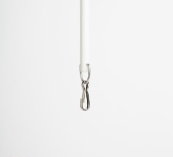 BASTON DE FIBRA DE VIDRIO BLANCO DE 3/8” (9.5MM) CON GANCHO