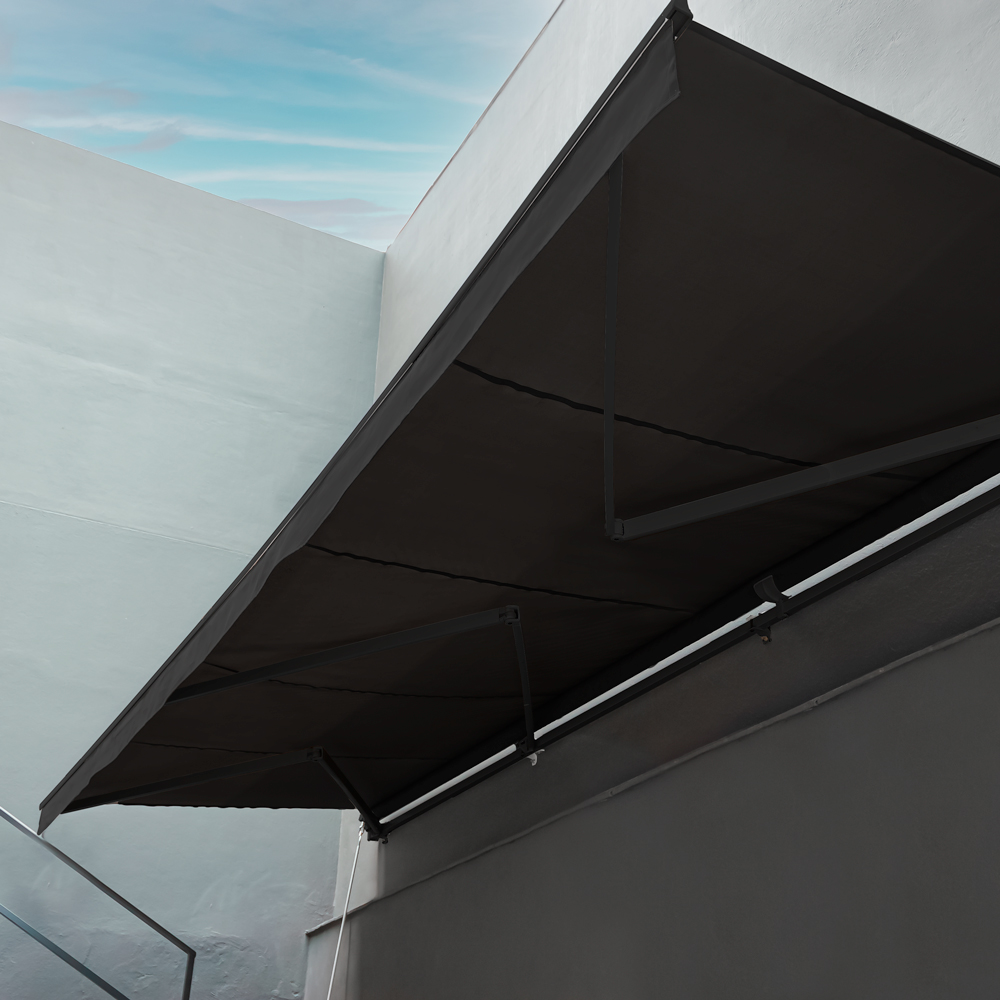 SUNSET RETRACT 595X300 NEGRO TELA DARKGR