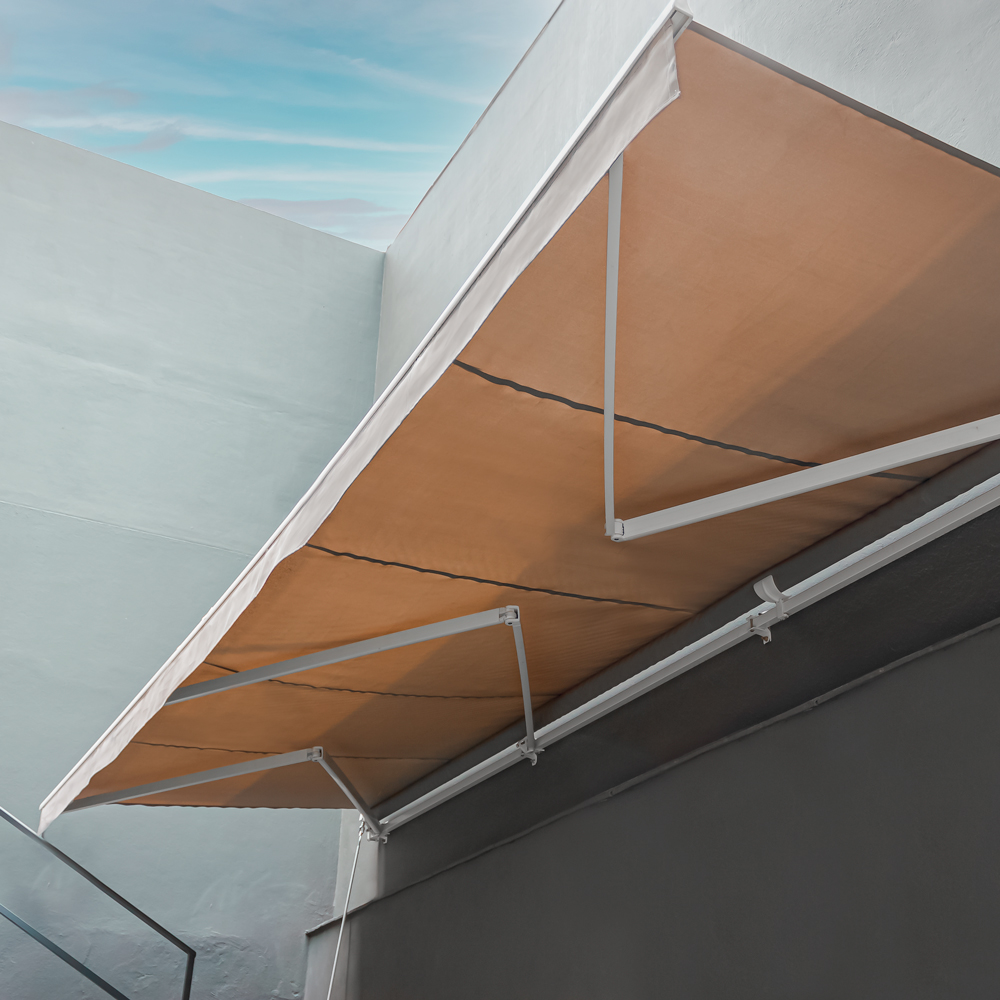 SUNSET RETRACT 595X350 BLANCO TELA IVORY