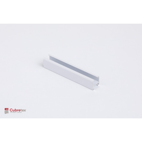 RIEL DE ALUMINIO BLANCO A MURO O TECHO 1 VIA 