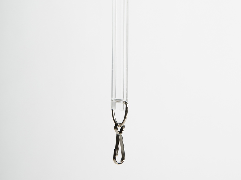 BASTON DE ACRILICO ESTRIADO DE 1/2” (12.7MM) CON GANCHO