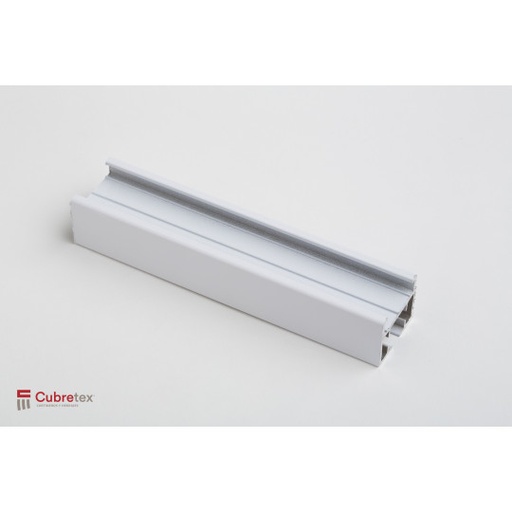 RIEL DE ALUMINIO MOTORIZADO; COLOR BLANCO