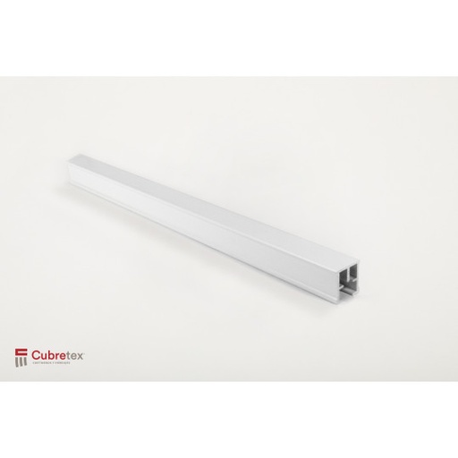 RIEL DE ALUMINIO MICRO MOTORIZADO; COLOR BLANCO 4.26M