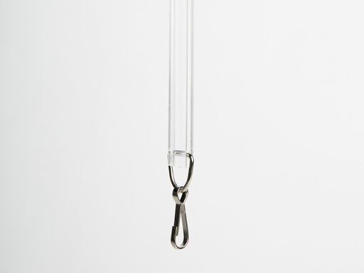 BASTON DE ACRILICO ESTRIADO DE 1/2” (12.7MM) CON GANCHO
