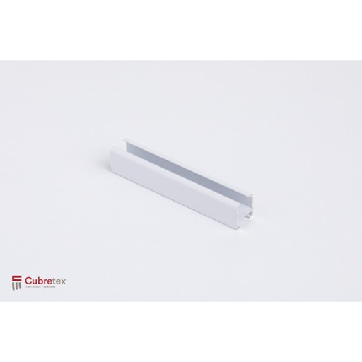 RIEL DE ALUMINIO BLANCO A MURO O TECHO 1 VIA 