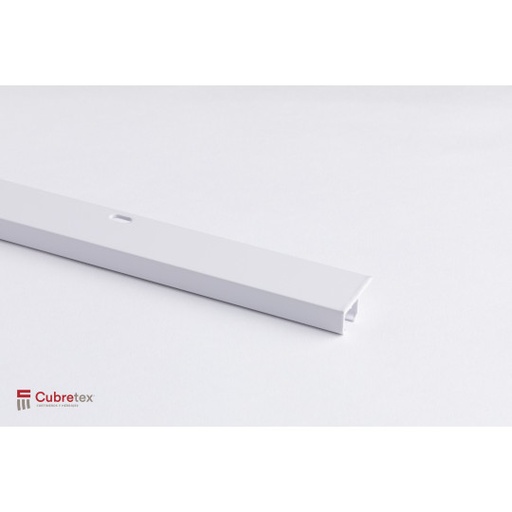 RIEL DE ALUMINIO BLANCO A TECHO 1 VIA