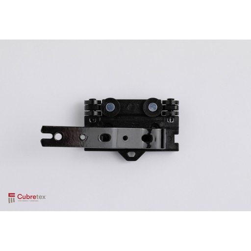[MBE80-DER-N] MAESTRO (CARRO) DERECHO NEGRO 8 LLANTAS PARA BASTON EXPUESTO Y ESCONDIDO.