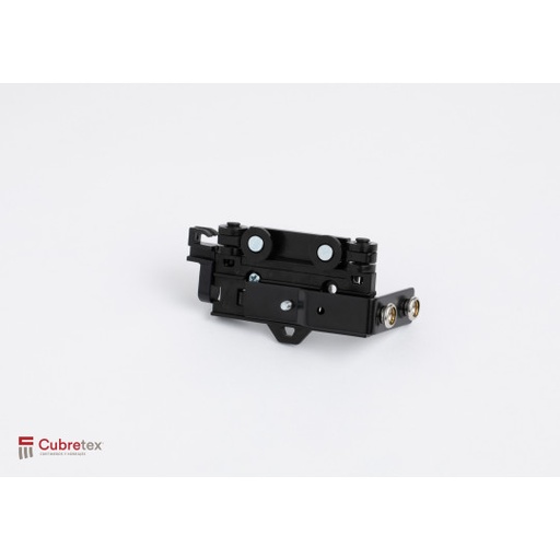 [MRBCN-60-IZQ] MAESTRO (CARRO) IZQUIERDO 6 LLANTAS NEGRO RIPPLEFOLD BRAZO CURVO