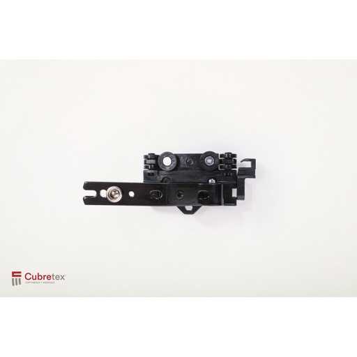 [MRBN-60-DER] MAESTRO (CARRO) DERECHO NEGRO 6 LLANTAS; RIPPLEFOLD C/BROCHE