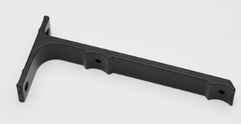 SOPORTE (BRACKET) DE ALUMINIO DOBLE; 6” (15.24CM); RHD (INCLUYE TORNILLO PARA SUJETAR RIEL)