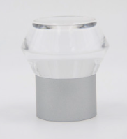 TAPÓN FINAL DE ALUMINIO; ACRÍLICO GEOMÉTRICO PARA RIEL DECORATIVO