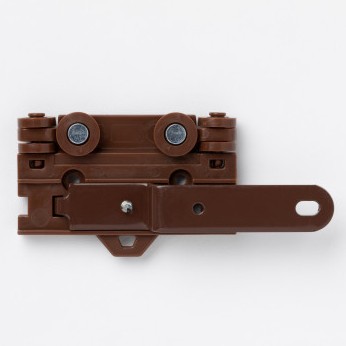 [MBE60-IZQ-CF] MAESTRO (CARRO) IZQUIERDO DE 6 LLANTAS CAFE PARA BASTON ESCONDIDO