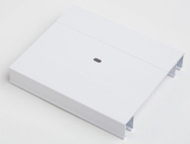 [RTDI18P] RIEL DE ALUMINIO DOBLE BLANCO 18’ (5.48M) LARGO