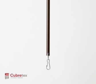 BASTON DE FIBRA DE VIDRIO CAFE DE 3/8” (9.5MM) CON GANCHO 